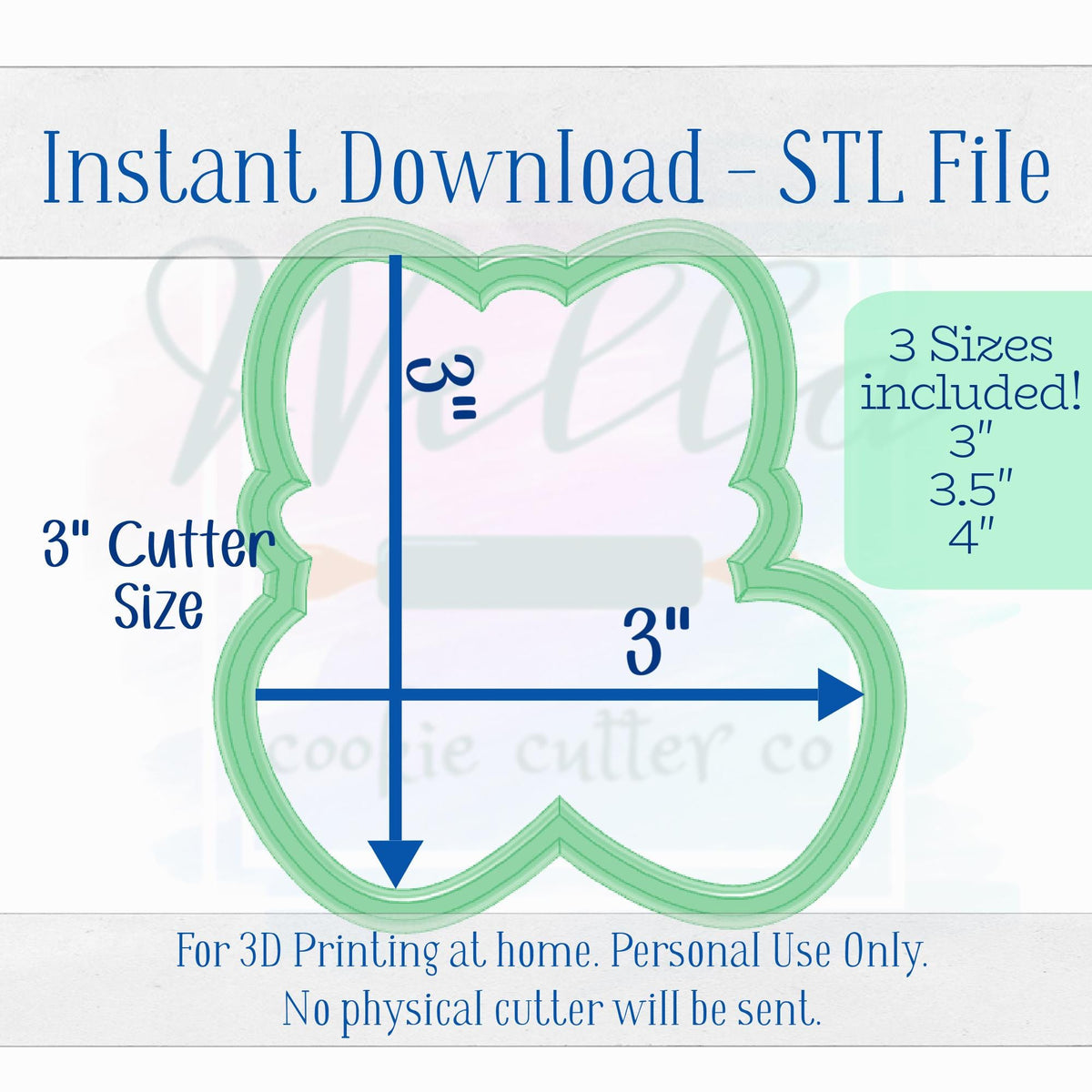 Digital STL File - Cherries with Hearts Cookie Cutter - 3 Sizes Included