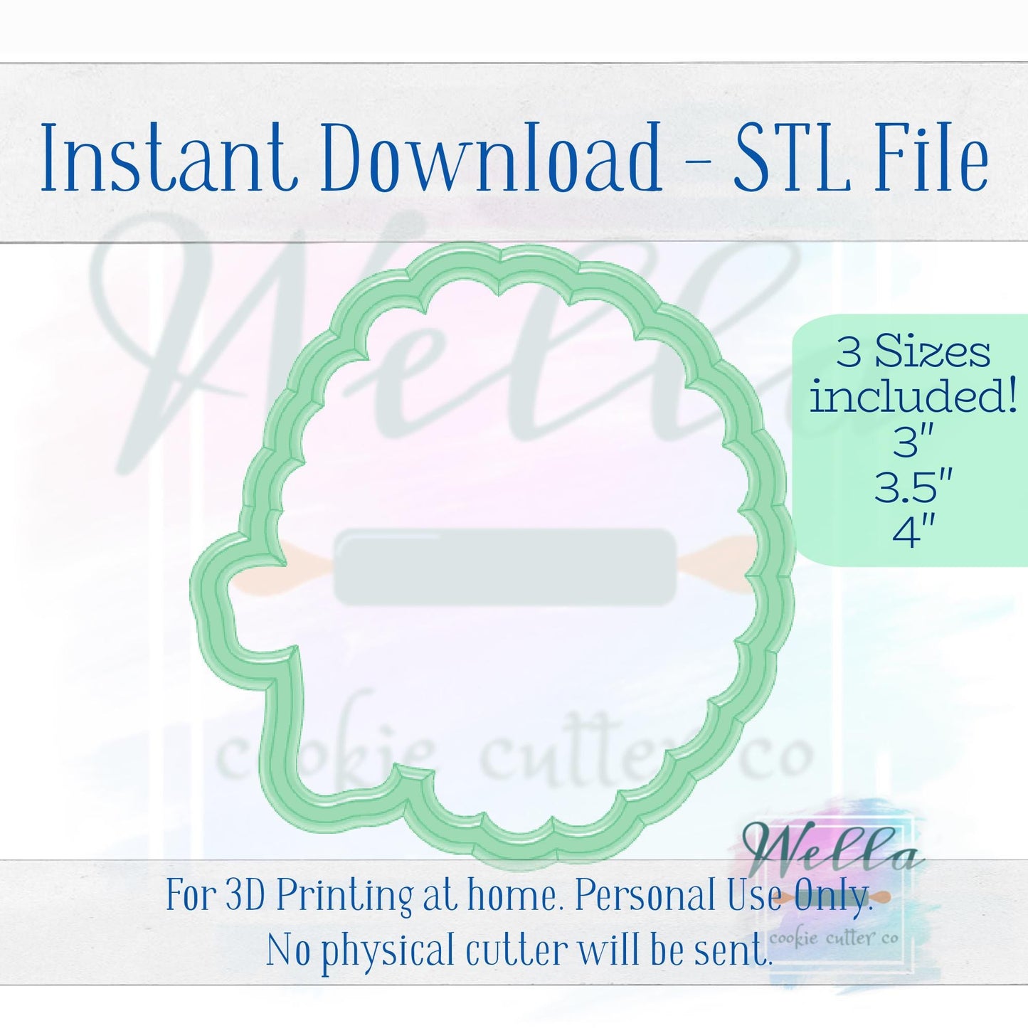 Digital STL File - Rosary Beads Cookie Cutter - 3 Sizes Included