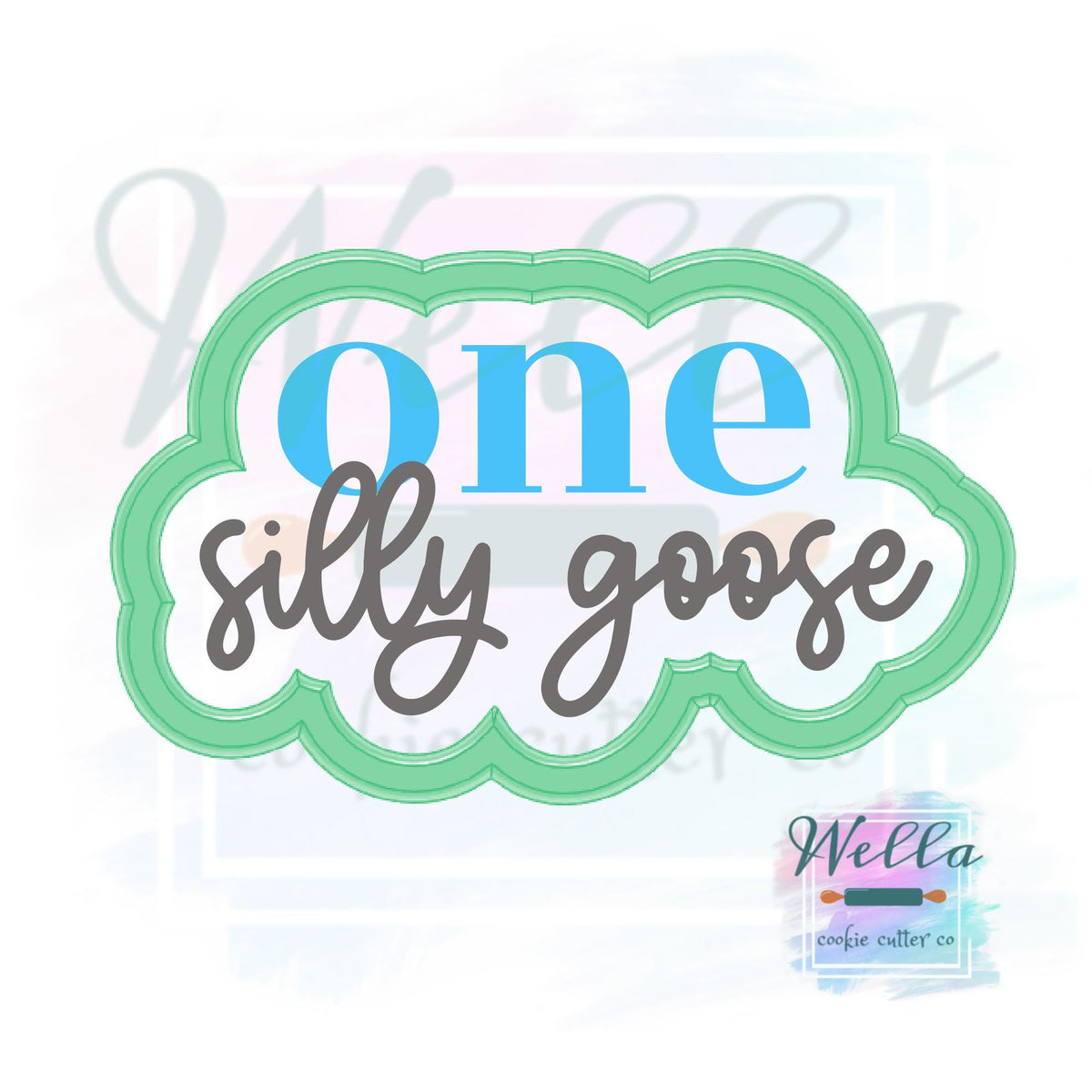 One Silly Goose Cookie Cutter with Optional Stencil