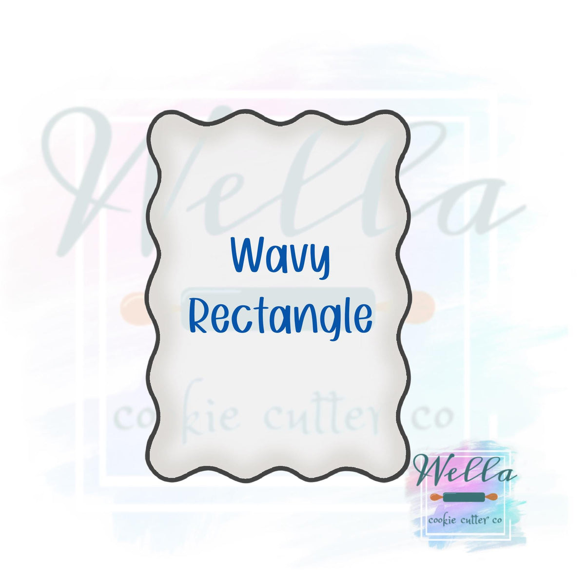 Wavy Plaque Set Cookie Cutters - Set of 3