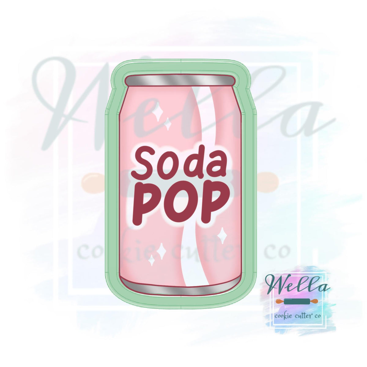 Soda Pop Can Cookie Cutter