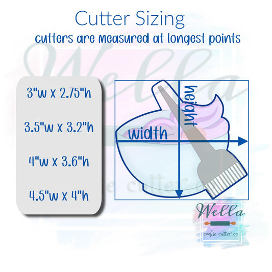 Stylist Color Bowl & Brush Cookie Cutter