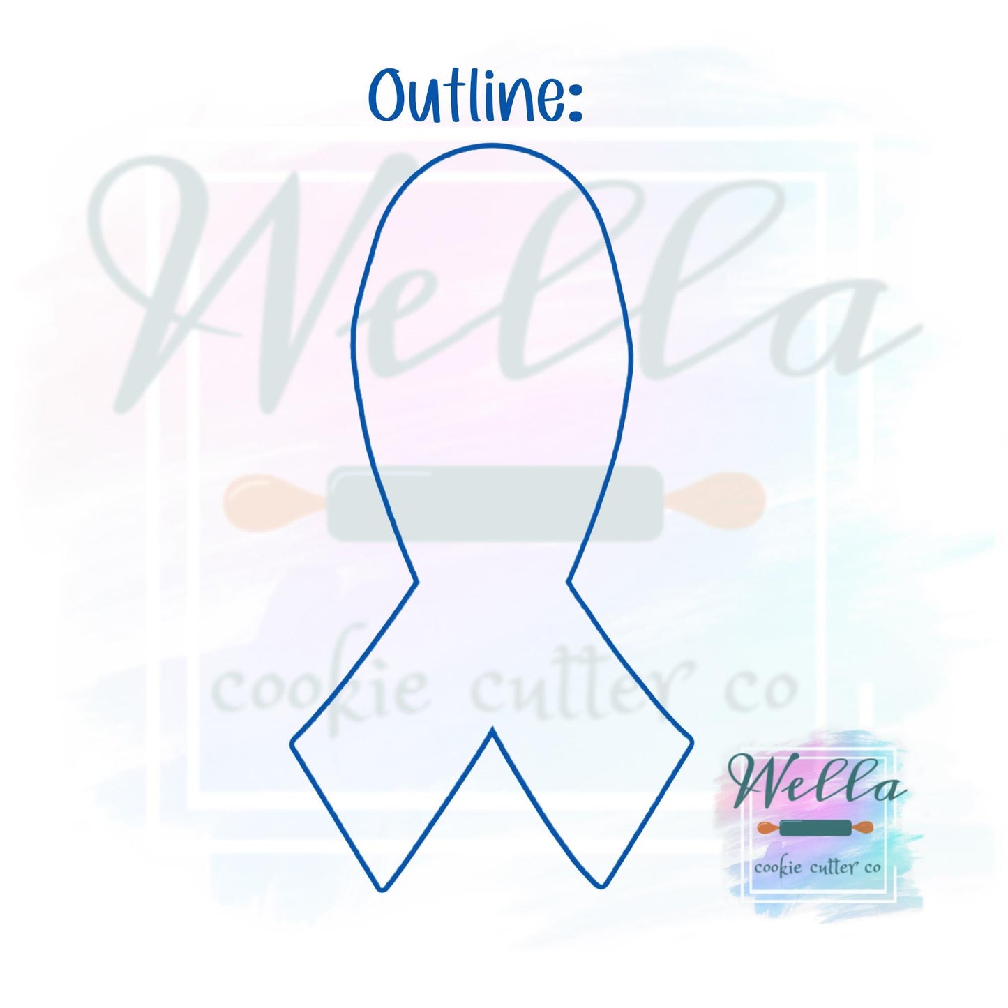 Cancer Ribbon Cookie Cutter