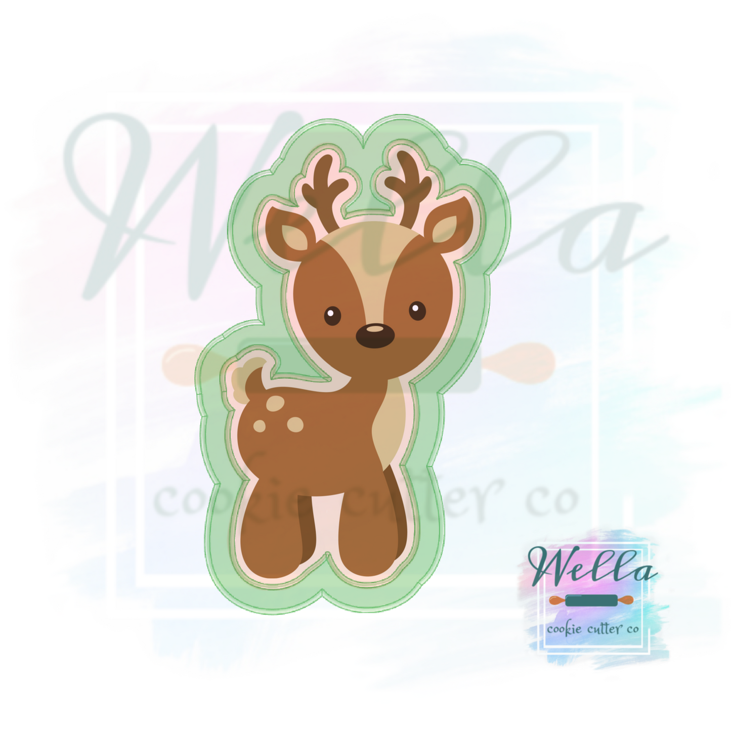 Deer Standing Cute Woodland Cookie Cutter