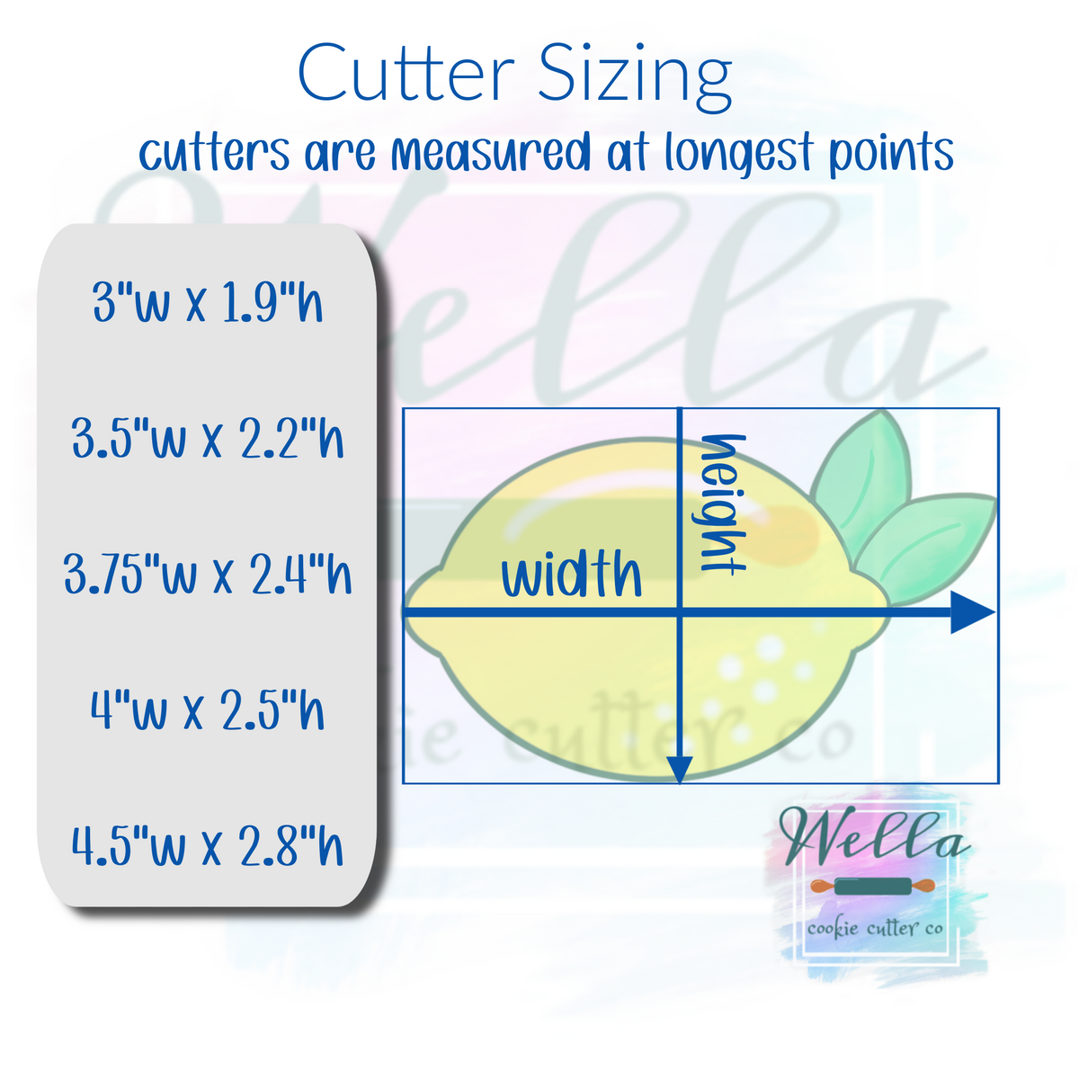 Lemon with Leaves Cookie Cutter