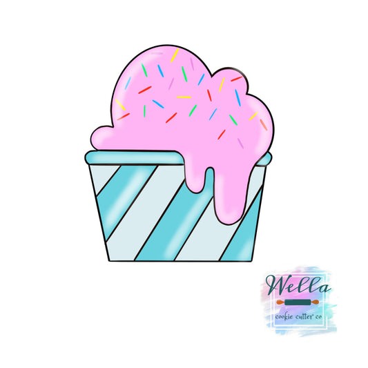 Ice Cream Cup Cookie Cutter