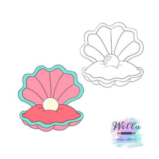 Oyster with Pearl Cookie Cutter