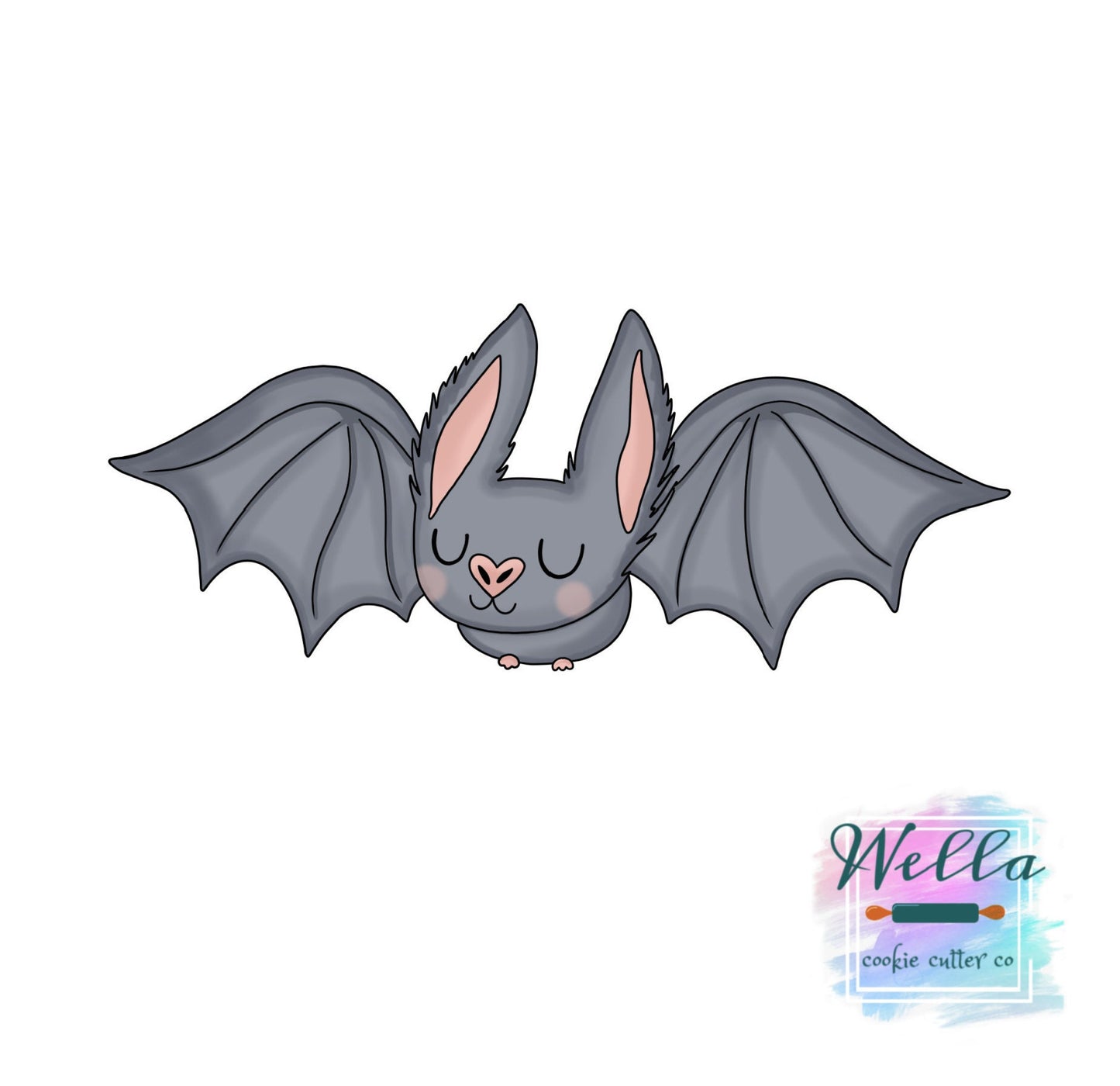 Flying Bat Halloween Cookie Cutter
