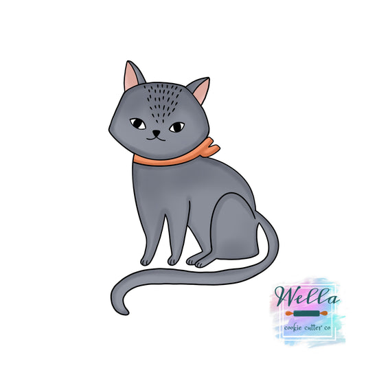 Cute Cat Halloween Cookie Cutter