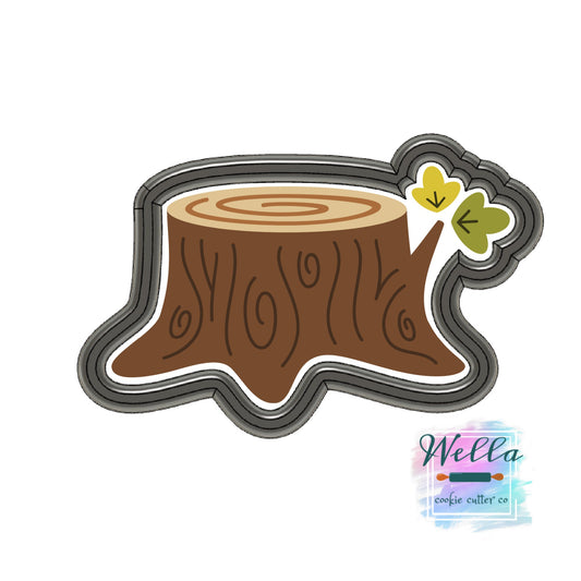 Tree Stump Cookie Cutter, Woodland Cookie Cutter