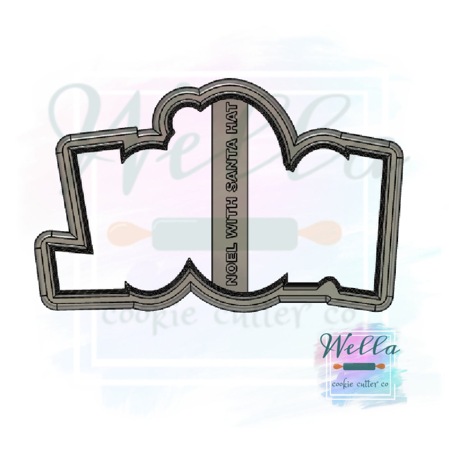 Noel Santa Hat Cookie Cutter, Christmas Cookie Cutter, Noel Cookie Cutter