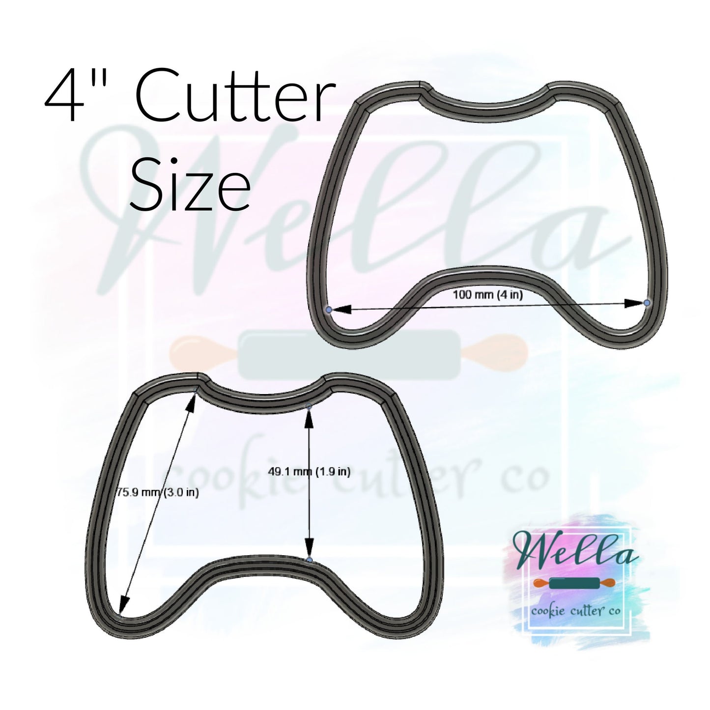 Video Game Controller Cookie Cutter