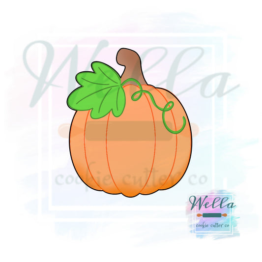 Pumpkin with Leaf Cookie Cutter
