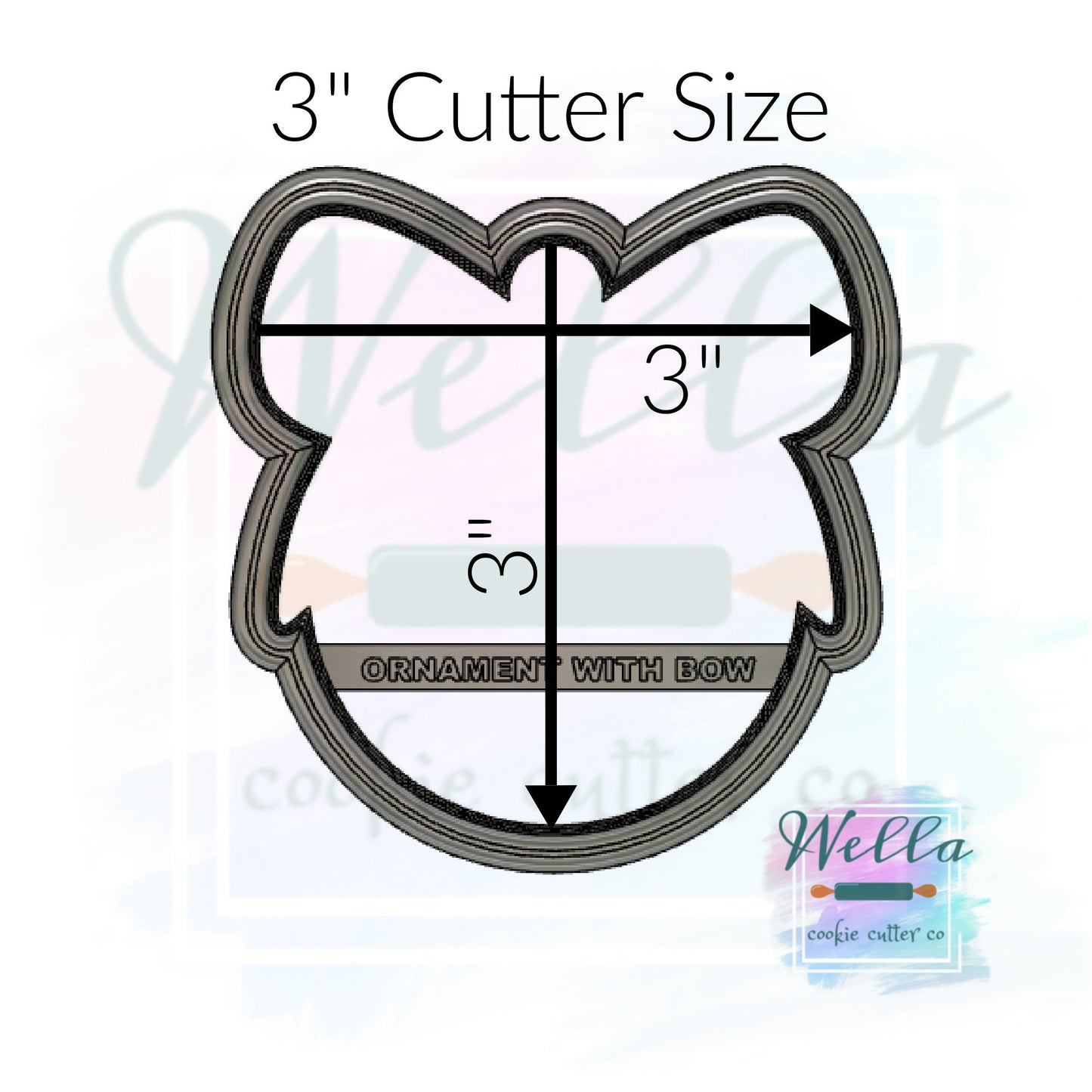 Ornament with Bow Cookie Cutter