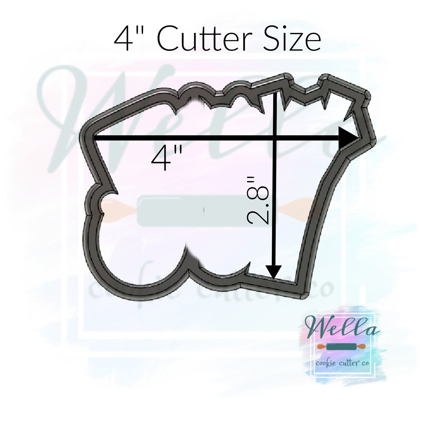 Joy Christmas Cookie Cutter with Optional Stencil