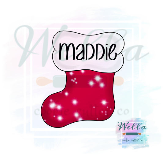 Chubby Christmas Stocking Cookie Cutter