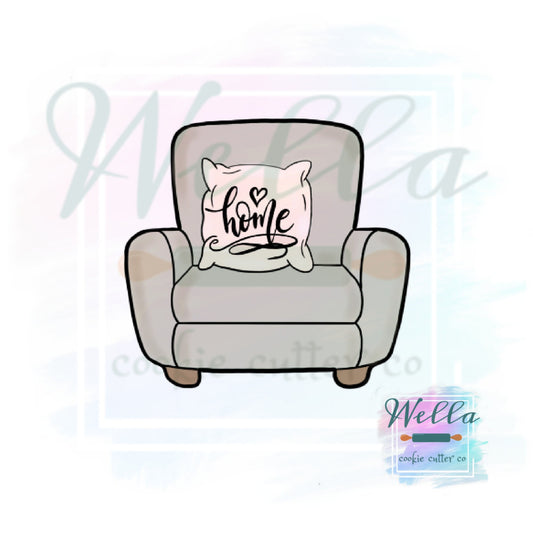Sofa Chair House Warming Furniture Cookie Cutter, Christmas Chair