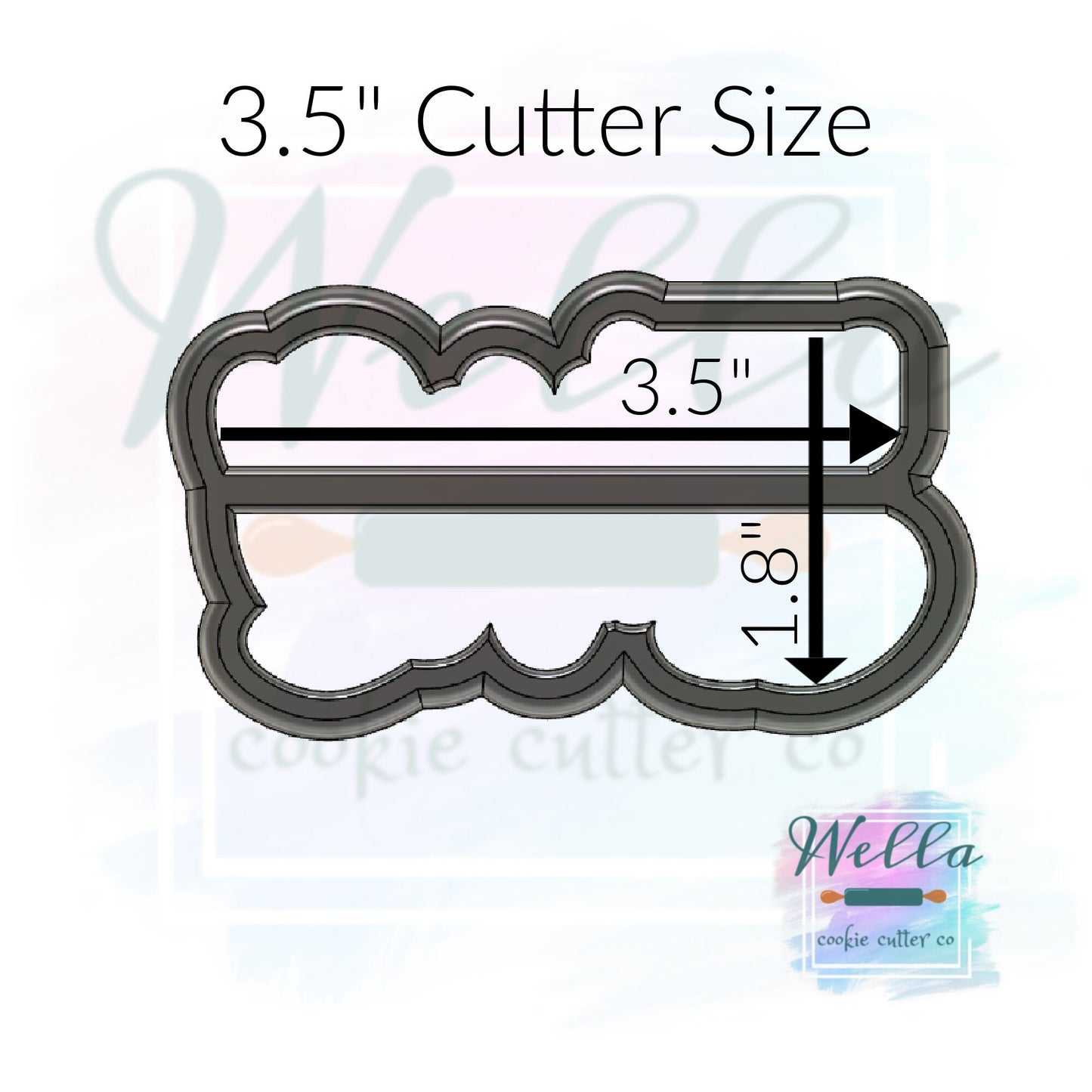 Merry Christmas Text Cookie Cutter with Optional Stencil, Christmas Cookie Cutter, Merry Christmas Cookie Cutter