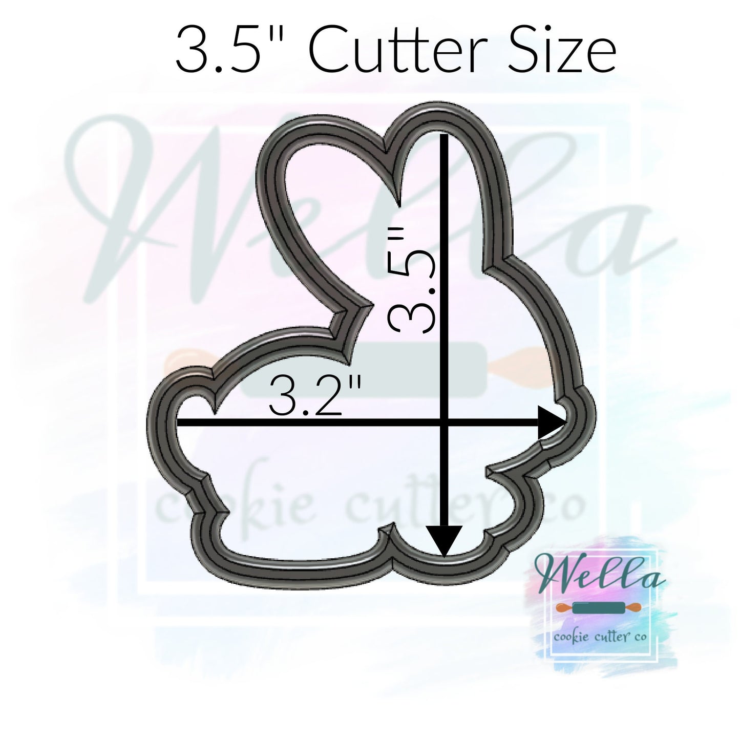 Bunny Rabbit Cute Woodland Cookie Cutter