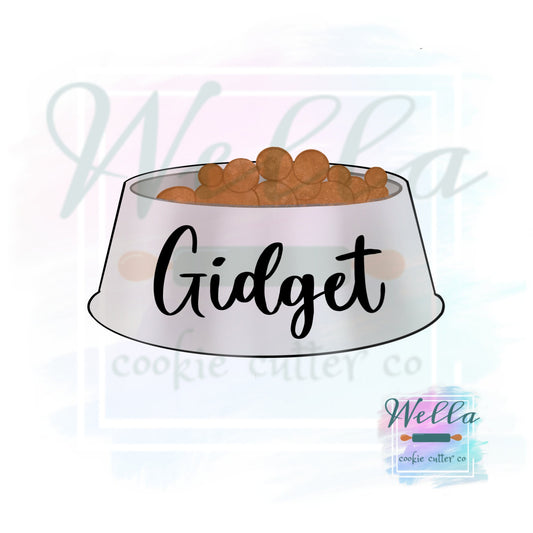 Dog Pet Food Bowl Cookie Cutter, Dog Food Cookie Cutter, Cat Food Cookie Cutter, Pet Dish, Pet Bowl