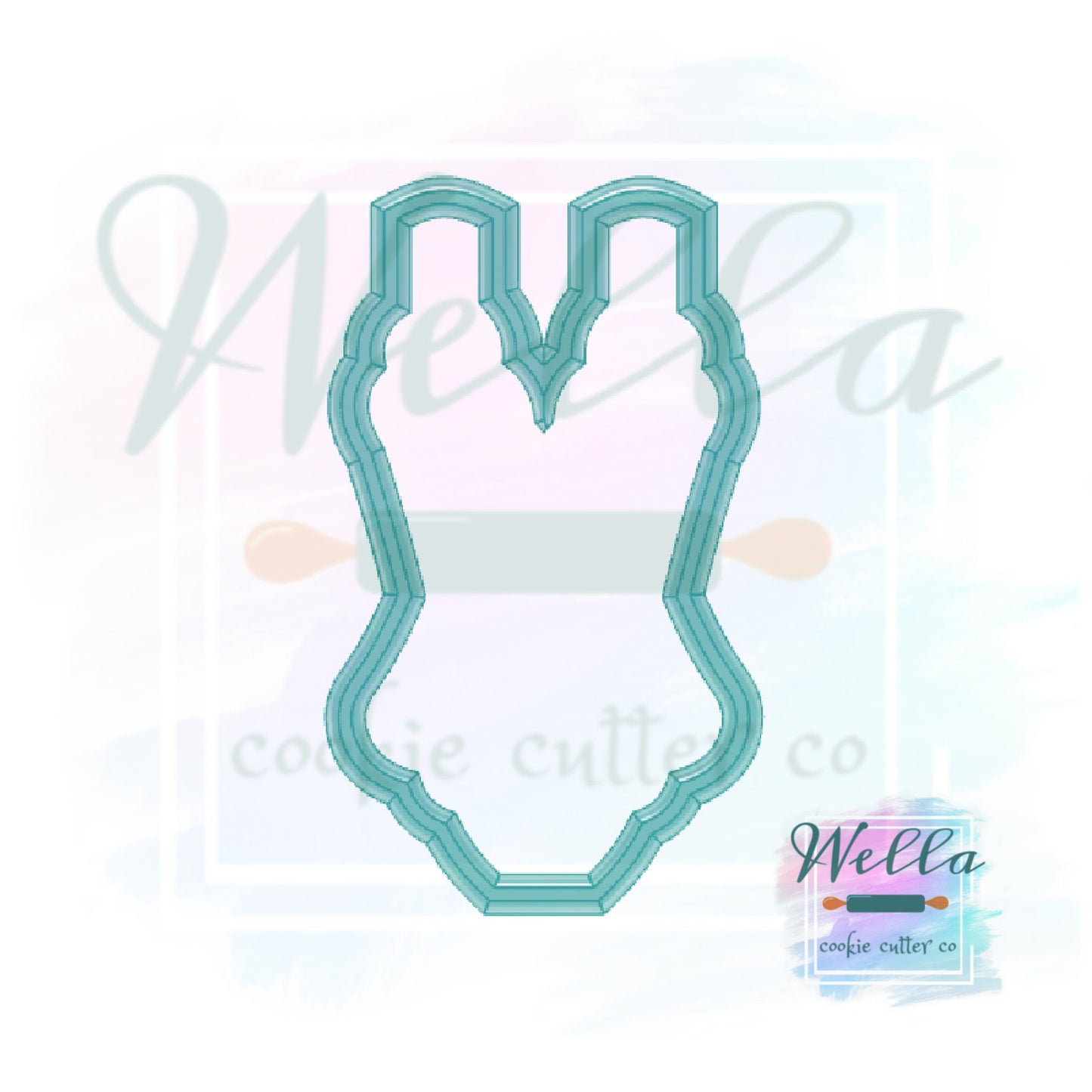Lingerie Ruffled Swimsuit Cookie Cutter