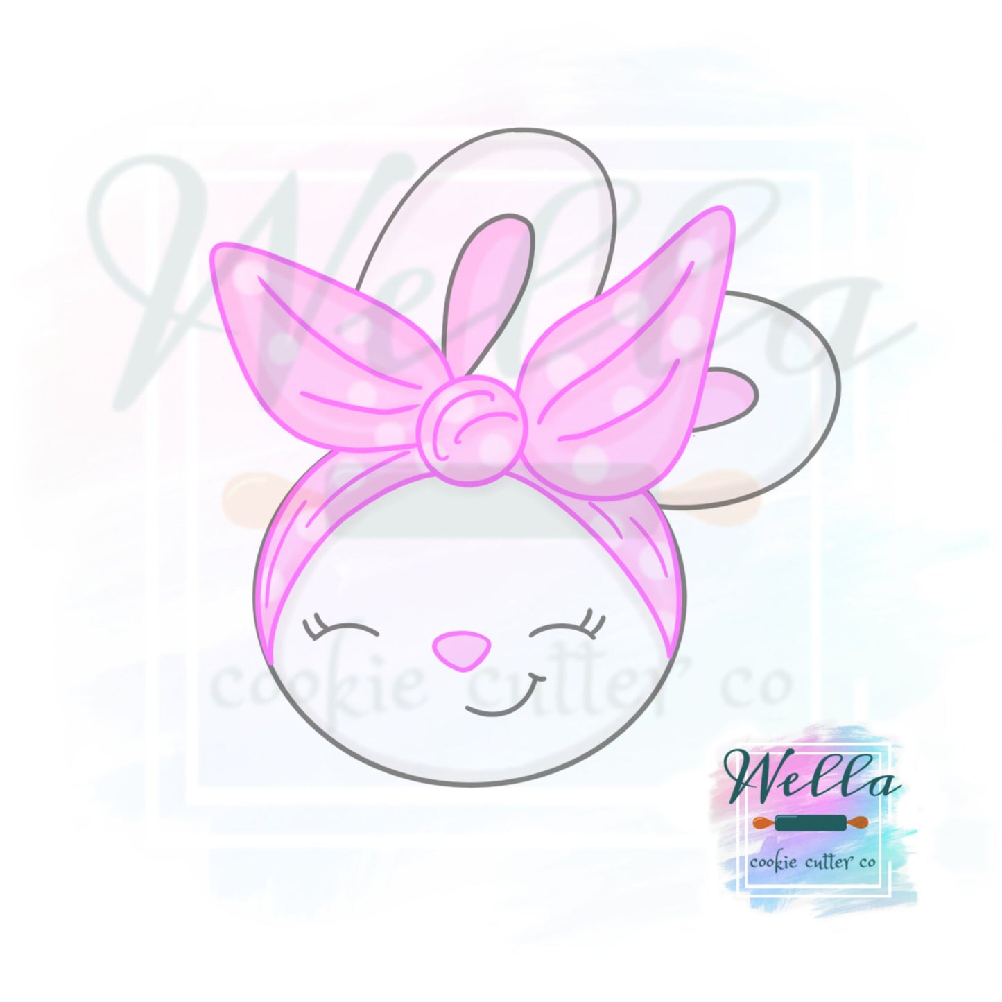 Bunny with Bandana Cookie Cutter