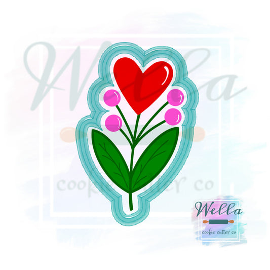 Heart Branch Valentine Love Cookie Cutter