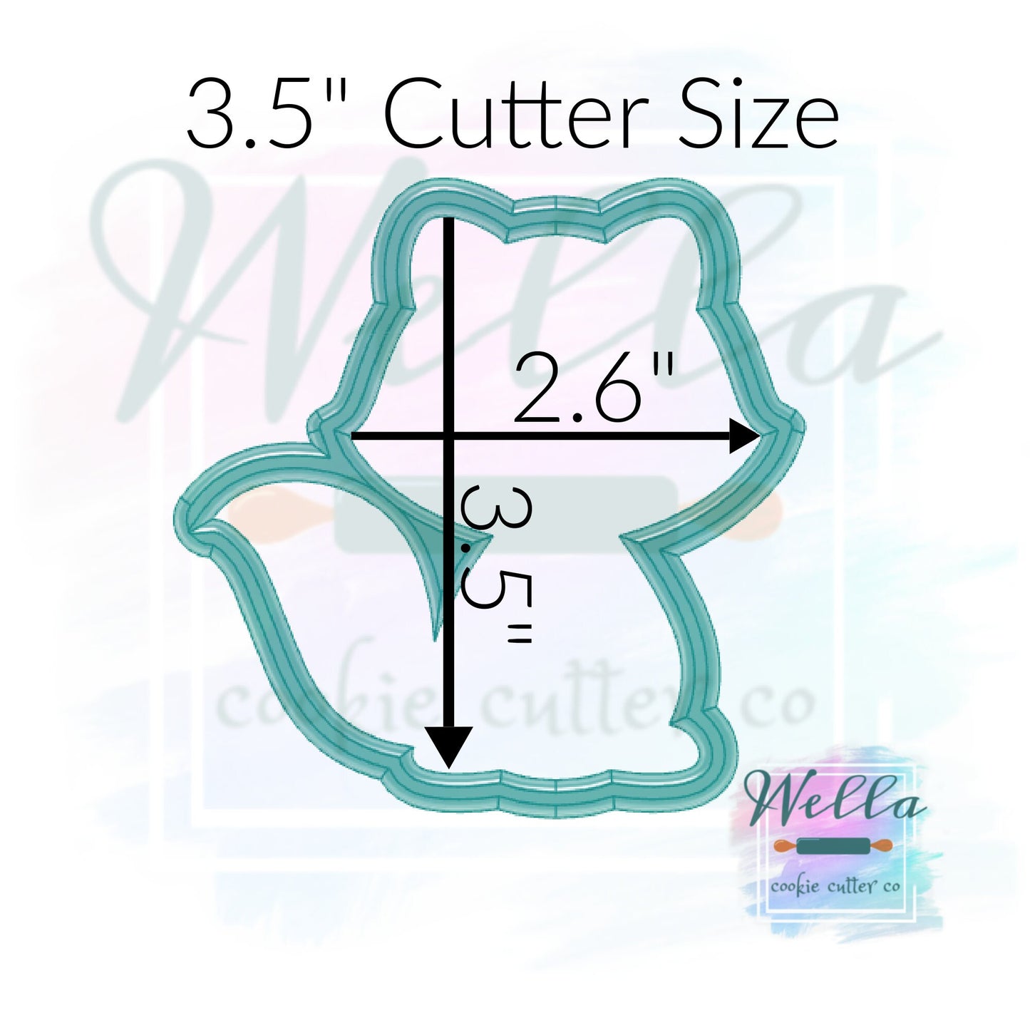 Fox Cute Woodland Cookie Cutter