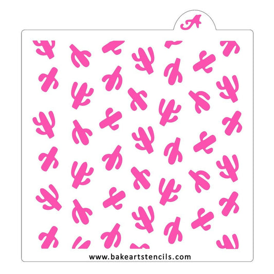 Cactus Background Stencil, Cactus Cookie Stencil, Cookie Stencil, Airbrush Stencil