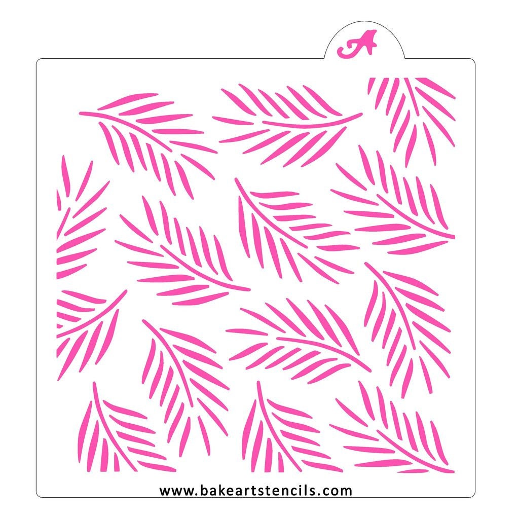 Palm Leaves Stencil, Palm Leaves Background Stencil, Cookie Stencil, Tropical Leaves Stencil, Airbrush Stencil
