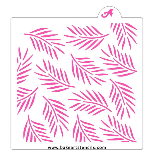 Palm Leaves Stencil, Palm Leaves Background Stencil, Cookie Stencil, Tropical Leaves Stencil, Airbrush Stencil