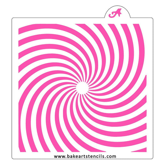 Swirly Sunburst Cookie Stencil, Background Stencil, Airbrush Stencil, Sunburst Stencil