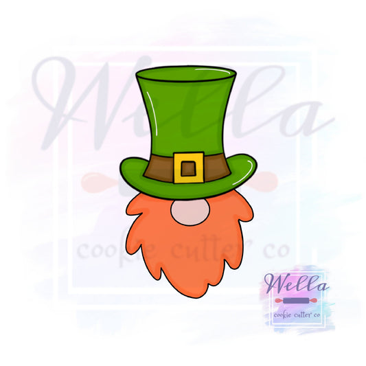 Leprechaun in Hat Cookie Cutter, Gnome Cookie Cutter, St Paddy's Cookie Cutter, St Patrick's Day Cookie Cutter