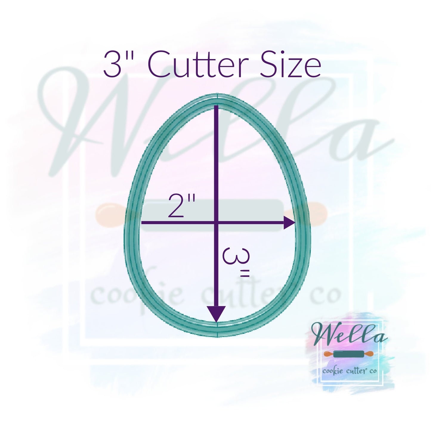Egg Shape Cookie Cutter, Easter Egg Cookie Cutter