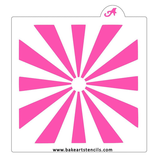 Sunburst Cookie Stencil