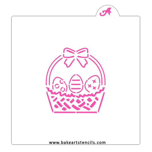 Easter Basket PYO, Paint Your Own Cookie Stencil
