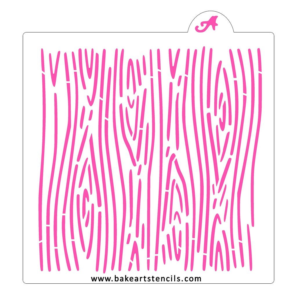 Woodgrain Cookie Stencil
