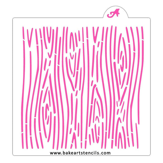 Woodgrain Cookie Stencil