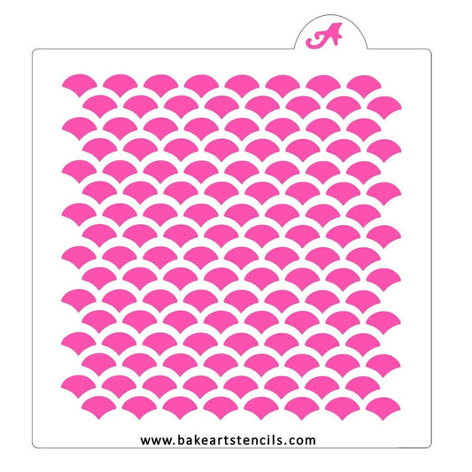 Scales Stencil, Mermaid Stencil, Scales Cookie Stencil, Mermaid Background Stencil