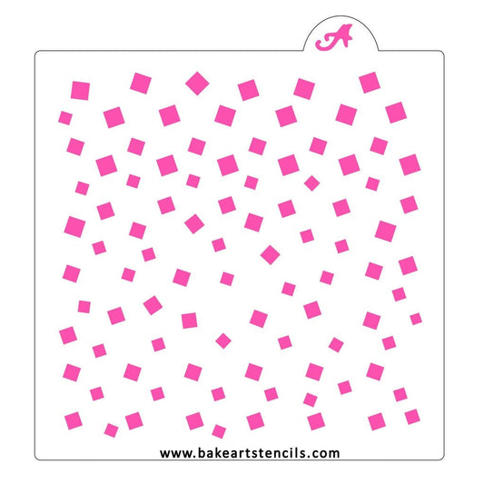 Confetti Celebration Cookie Stencil, Background Stencil, Confetti Stencil, Airbrush Stencil, Cookie Stencil
