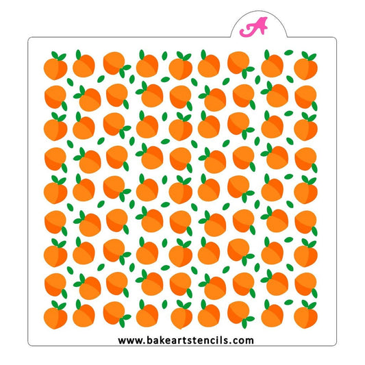 3 Part Peach Pattern Cookie Stencil, Background Stencil, Sweet as a Peach Stencil, Baby Stencil, Cookie Stencil