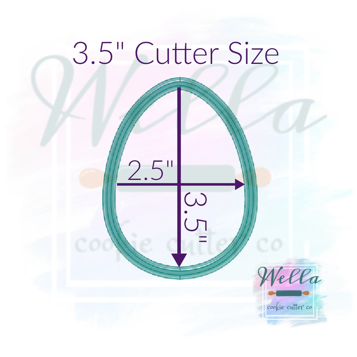 Egg Shape Cookie Cutter, Easter Egg Cookie Cutter