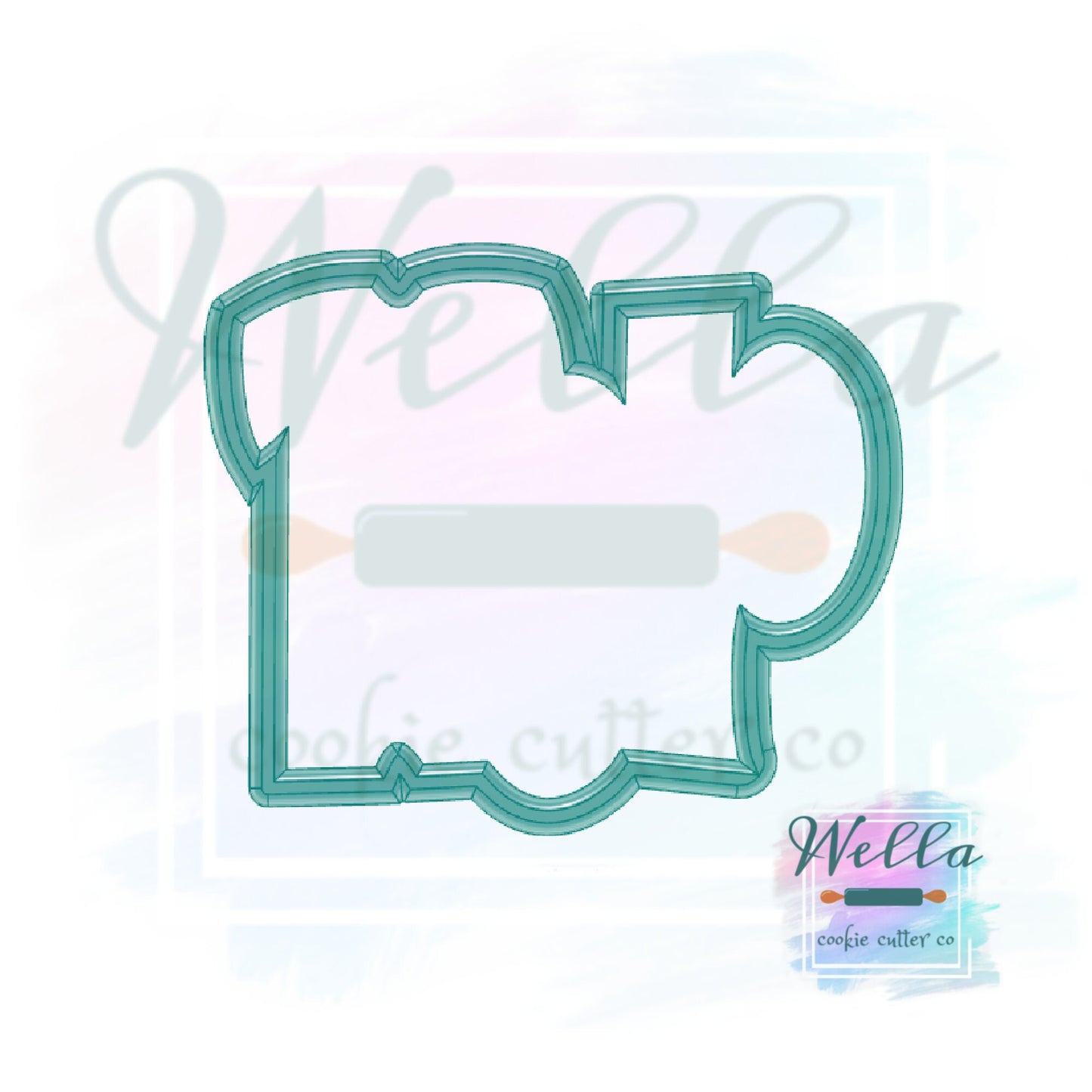HOP Cookie Cutter, Easter Cookie Cutter, Bunny Egg HOP Cutter