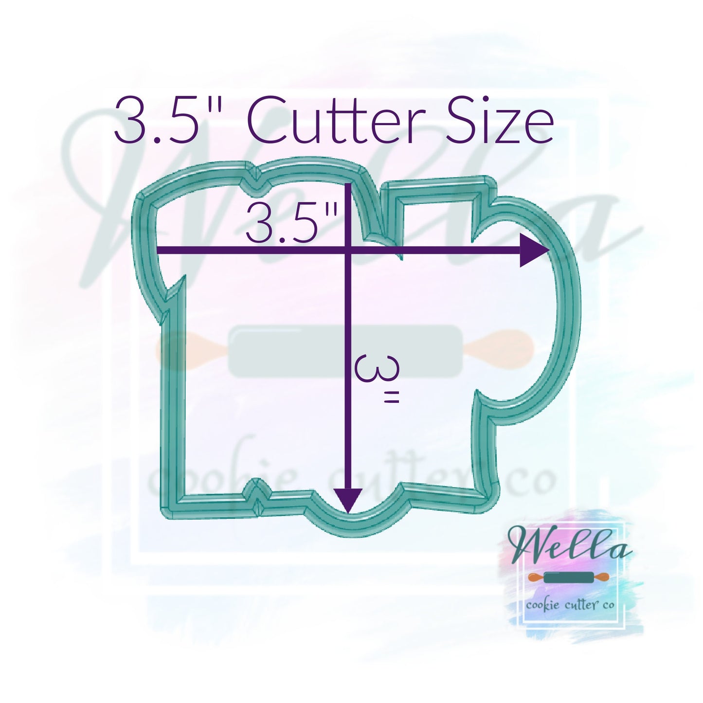 HOP Cookie Cutter, Easter Cookie Cutter, Bunny Egg HOP Cutter