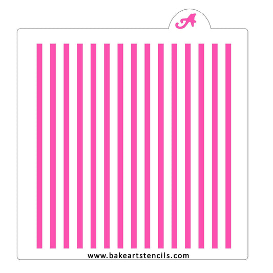 Thin Stripes Cookie Stencil, Lines Cookies Stencil, Stripes Background Stencil