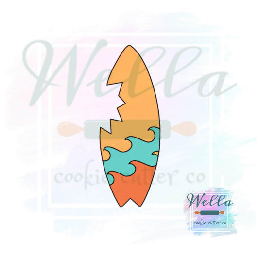 Shark Bite Surfboard Skinny Cookie Cutter