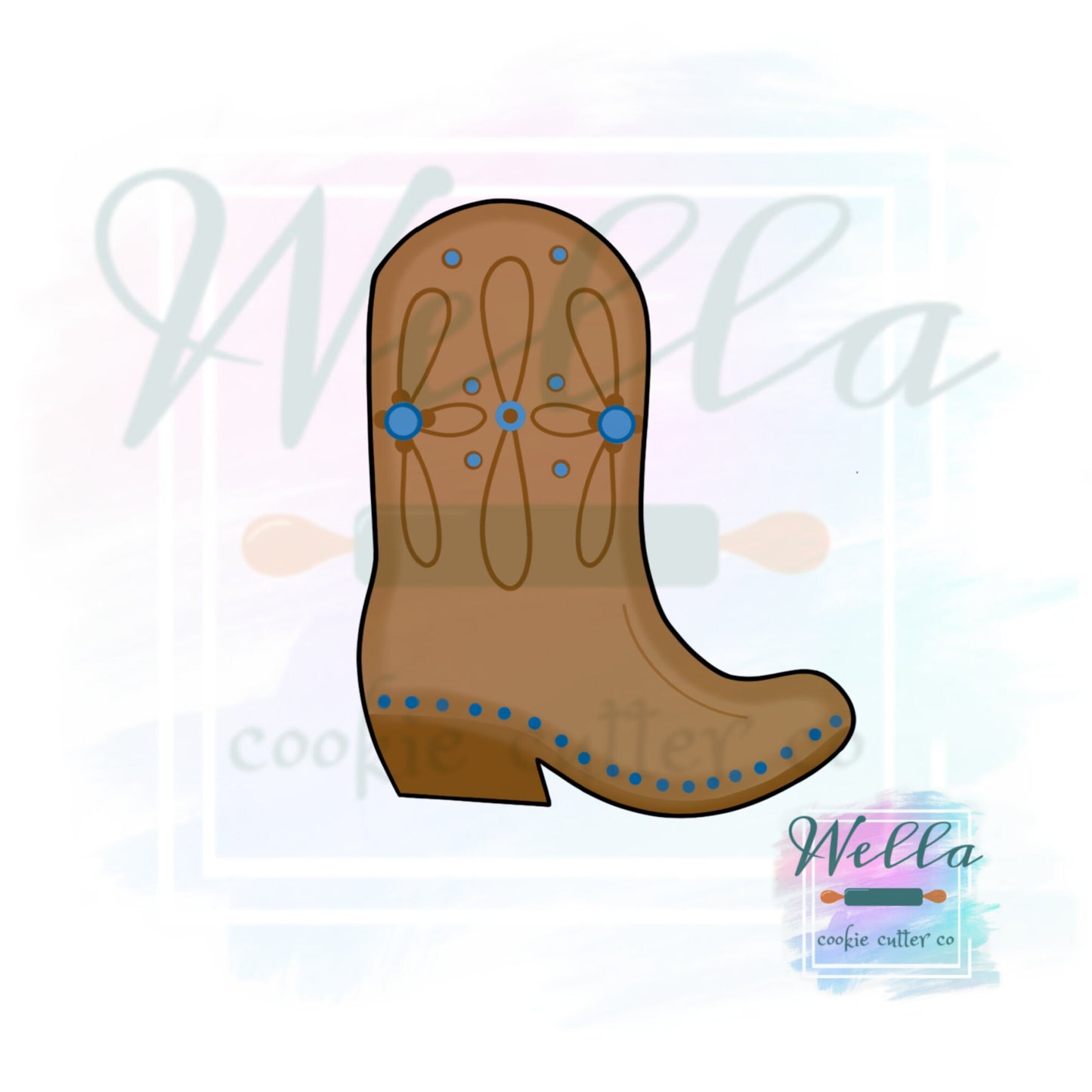 Cowboy Boot Cookie Cutter, Cowgirl Boot Cookie Cutter, Western Cookie Cutter, Boot Cookie Cutter