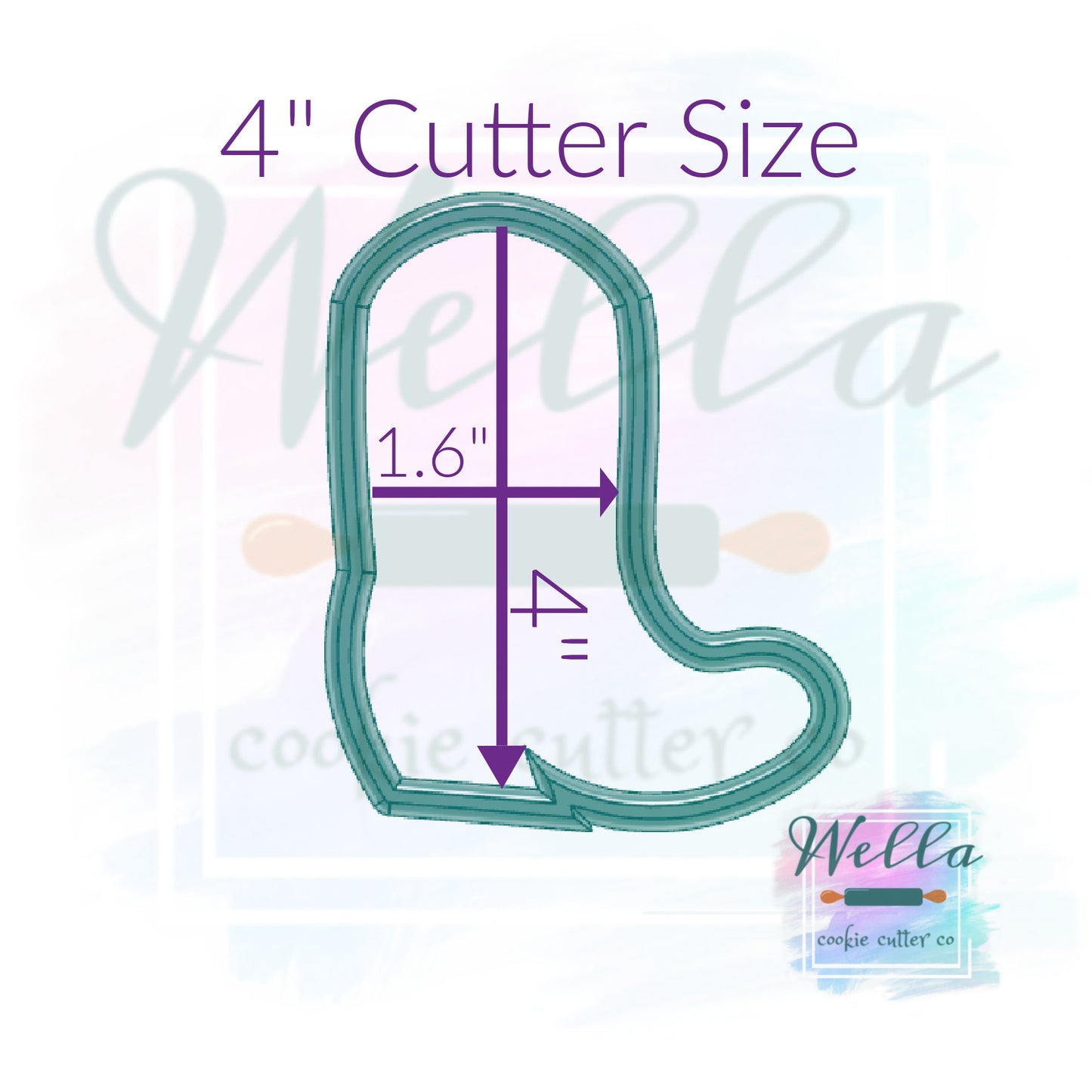 Cowboy Boot Cookie Cutter, Cowgirl Boot Cookie Cutter, Western Cookie Cutter, Boot Cookie Cutter