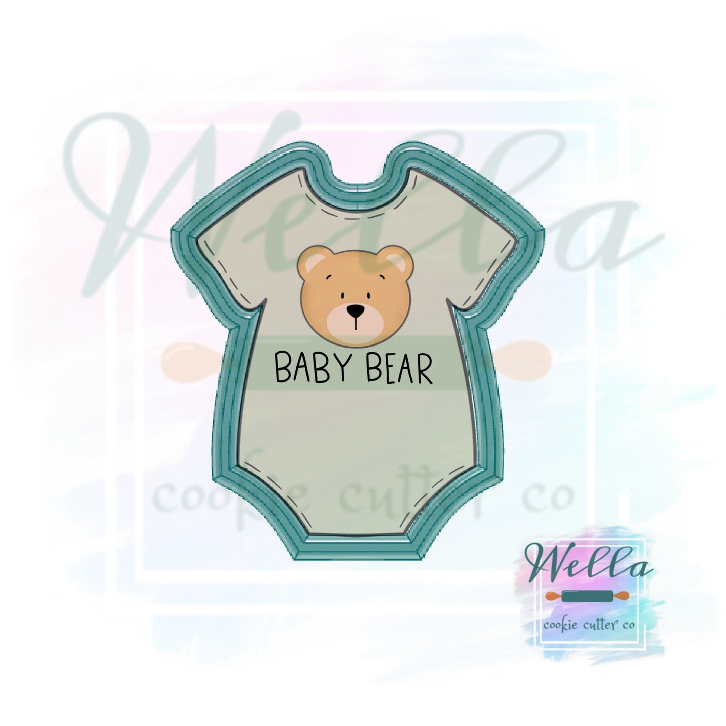Baby Onesie Cookie Cutter, Baby Outfit Cookie Cutter
