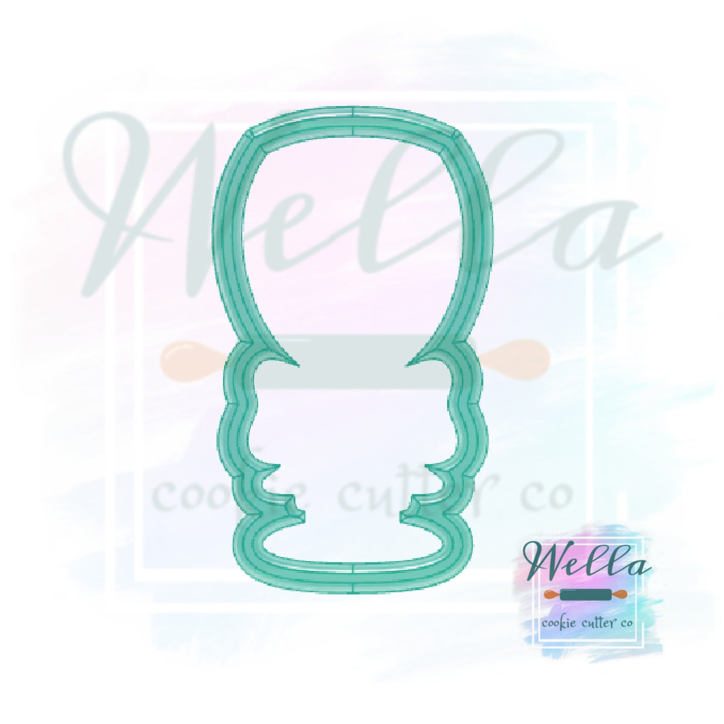 Wine Glass with Bow Cookie Cutter, Champagne Glass Cookie Cutter, Glass Cookie Cutter